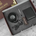 Combo 105 - কালো | BiFold Wallet+Belt+Keyring - Image 3