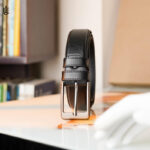 Marc Leather Belt Plain Black