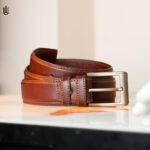Marc Leather Belt Plain Chocolate