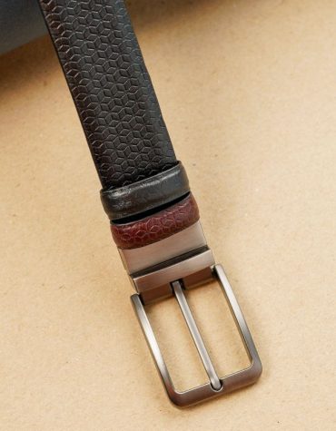 Axel Cube Pattern Belt - Dual Tone Moving Brockless
