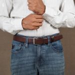 Axel Cross Dot Pattern Belt - Dual Tone Moving Brockless - Image 5