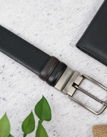 Axel Cross Dot Pattern Belt - Dual Tone Moving Brockless