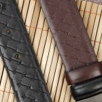 Axel Cross Line Pattern Belt - Dual Tone Moving Brockless - Image 7