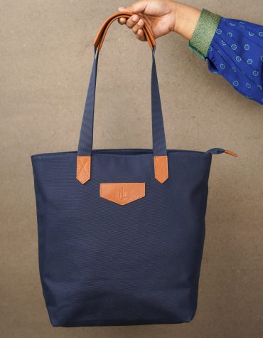 Luna Tote Bag - Navy Blue