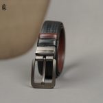 Axel Blocky Pattern Belt - Dual Tone Moving Brockless - Image 2