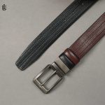 Axel Blocky Pattern Belt - Dual Tone Moving Brockless
