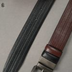 Axel Blocky Pattern Belt - Dual Tone Moving Brockless - Image 8