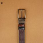 Axel Crocodile Pattern Belt - Dual Tone Moving Brockless - Image 2