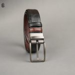 Axel Crocodile Pattern Belt - Dual Tone Moving Brockless