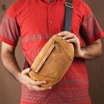 Liam Crossbody Bag - Light Brown Oil Pullup