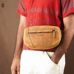 Liam Crossbody Bag - Light Brown Oil Pullup - Image 3