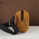 Liam Crossbody Bag - Light Brown Oil Pullup - Image 7