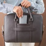 Korbin Laptop Office Bag - Chocolate - Image 8