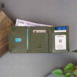 Tedd Magnet Trifold Wallet v2 - Olive - Image 2