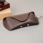 Demi Sunglass/Glass Leather Cover - Chocolate - Image 3