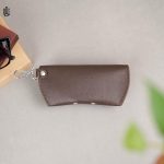 Demi Sunglass/Glass Leather Cover - Chocolate - Image 4