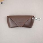 Demi Sunglass/Glass Leather Cover - Chocolate - Image 2